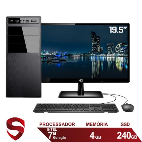 Computador Completo Intel 7ª Geração 4GB SSD 240GB (Placa de vídeo Intel UHD 610) Monitor 19.5" LED HDMI Skill Pro é boa?
