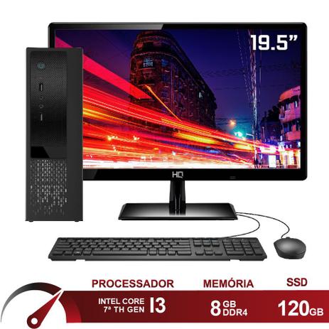 Computador Completo Intel Core i3 7ª Geração 8GB DDR4 SSD 120GB (Placa de vídeo Intel UHD 630) Monitor 19.5” LED HDMI Skill SpeedUP - Skill Gaming é ruim? Computador Completo Intel Core i3 7ª Geração 8GB DDR4 SSD 120GB (Placa de vídeo Intel UHD 630) Monitor 19.5” LED HDMI Skill SpeedUP - Skill Gaming é boa?