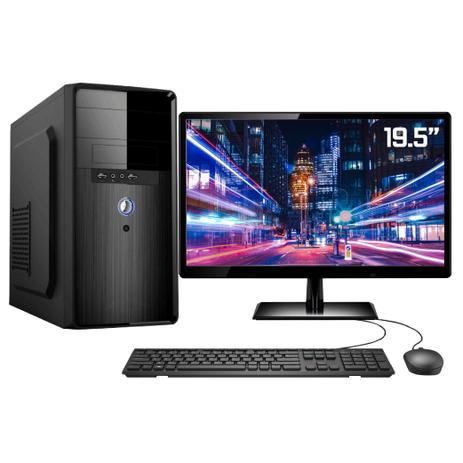 Computador Completo PC CPU Monitor 19.5” Intel Core i3 memória 6GB com HD 500GB saída HDMI Full HD Quantum Plus Desktop Menor preço em Computador Completo PC CPU Monitor 19.5” Intel Core i3 memória 6GB com HD 500GB saída HDMI Full HD Quantum Plus Desktop