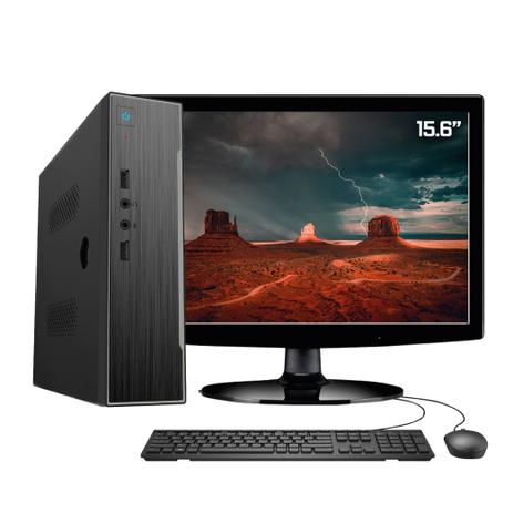 Computador Completo Skill HomeWork Monitor HDMI LED 15.6” Intel Dual Core 4GB SSD 60GB HDMI Full HD Menor preço em Computador Completo Skill HomeWork Monitor HDMI LED 15.6” Intel Dual Core 4GB SSD 60GB HDMI Full HD