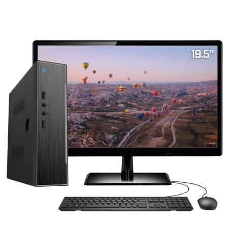 Computador Completo Skill HomeWork Monitor HDMI LED 19.5" Intel Dual Core 4GB HD 500GB HDMI Full HD Menor preço em Computador Completo Skill HomeWork Monitor HDMI LED 19.5" Intel Dual Core 4GB HD 500GB HDMI Full HD