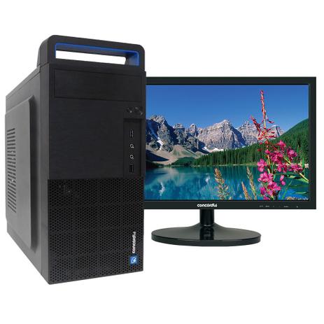 Computador Concórdia Com Monitor 18,5'' Processador Core I5 10400f 8gb Ddr4 Ssd 480gb Menor preço em Computador Concórdia Com Monitor 18,5'' Processador Core I5 10400f 8gb Ddr4 Ssd 480gb