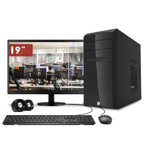 Computador CorPC Intel Core I5 8GB DDR3, HD 1TB, Dvd e Monitor 19” Menor preço em Computador CorPC Intel Core I5 8GB DDR3, HD 1TB, Dvd e Monitor 19”