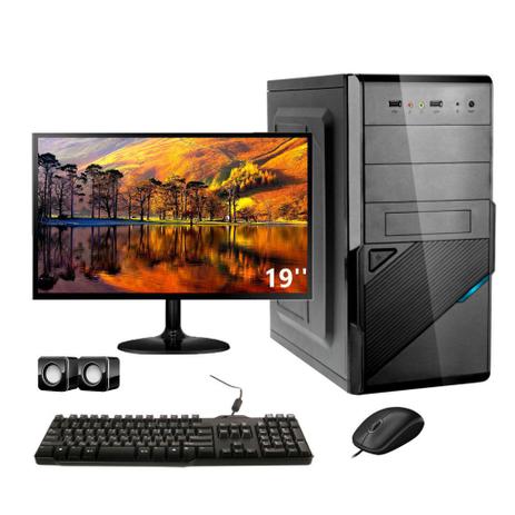 Computador Corporate I3 4gb 120gb Ssd Kit Multimídia Monitor 19 Menor preço em Computador Corporate I3 4gb 120gb Ssd Kit Multimídia Monitor 19