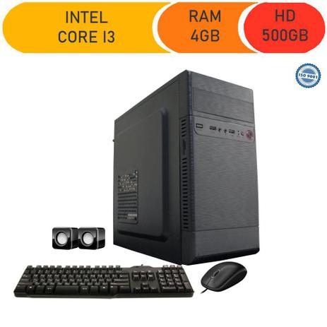 Computador Corporate I3 4gb Hd 500gb Kit Multimídia Menor preço em Computador Corporate I3 4gb Hd 500gb Kit Multimídia