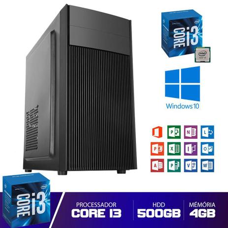 Computador CPU Core I3 4gb HD 500GB Com Hdmi Pyx One Menor preço em Computador CPU Core I3 4gb HD 500GB Com Hdmi Pyx One