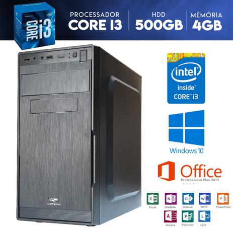 Computador Cpu I3 500 Gb 5900 RPM Ideal Para Escritório - Yesstech Menor preço em Computador Cpu I3 500 Gb 5900 RPM Ideal Para Escritório - Yesstech
