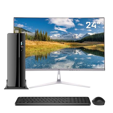 Computador Desktop Completo Monitor 24” Curvo Full HD Intel Core i5 8GB SSD 240GB mouse teclado sem fio EasyPC Screen ES03 Menor preço em Computador Desktop Completo Monitor 24” Curvo Full HD Intel Core i5 8GB SSD 240GB mouse teclado sem fio EasyPC Screen ES03