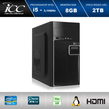 Computador Desktop Icc Intel Core i5 8gb HD 2tb Menor preço em Computador Desktop Icc Intel Core i5 8gb HD 2tb