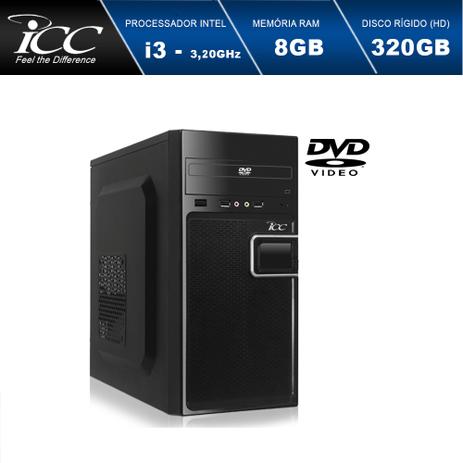 Computador Desktop ICC IV2380D3 Intel Core I3 3.20 ghz 8GB HD 320GB DVDRW HDMI FULL HD Menor preço em Computador Desktop ICC IV2380D3 Intel Core I3 3.20 ghz 8GB HD 320GB DVDRW HDMI FULL HD