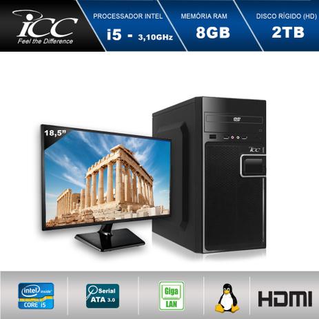 Computador Desktop ICC IV2583DM18 Intel Core I5 3.20 ghz 8GB HD 2TB DVDRW HDMI FULL HD Monitor LED 18,5” Menor preço em Computador Desktop ICC IV2583DM18 Intel Core I5 3.20 ghz 8GB HD 2TB DVDRW HDMI FULL HD Monitor LED 18,5”
