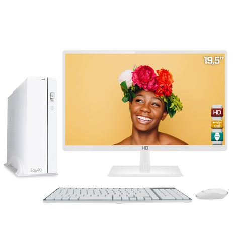 Menor preço em Computador EasyPC Slim White Intel Core i5 8GB HD 1TB Monitor LED 19.5” HQ HDMI Branco
