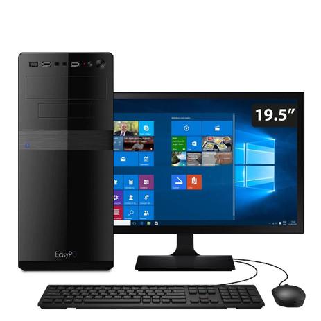 Computador EasyPC Standard+ Intel Core i3 3.1Ghz 4GB HD 320GB Monitor 19.5 Windows 10 + Pacote Office Menor preço em Computador EasyPC Standard+ Intel Core i3 3.1Ghz 4GB HD 320GB Monitor 19.5 Windows 10 + Pacote Office