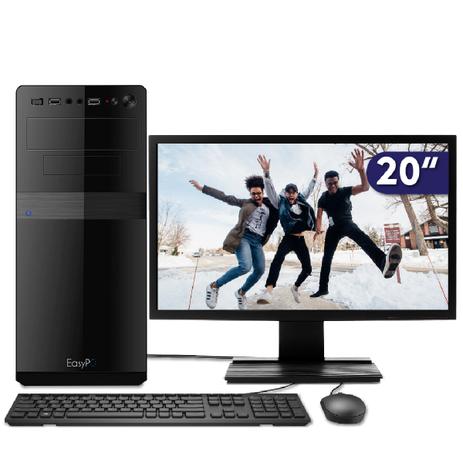 Computador EasyPC Standard Intel Core i3 4GB DDR3 HD 2TB HDMI FullHD audio 5.1 Monitor LED 19.5 Menor preço em Computador EasyPC Standard Intel Core i3 4GB DDR3 HD 2TB HDMI FullHD audio 5.1 Monitor LED 19.5