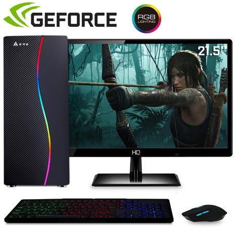 Computador Gamer Completo Com Monitor 21 5 Led Intel Core I5 8gb Hd 500gb Nvidia Geforce Gt 2gb Kit Gamer Easypc Stronger Computador Gamer Magazine Luiza