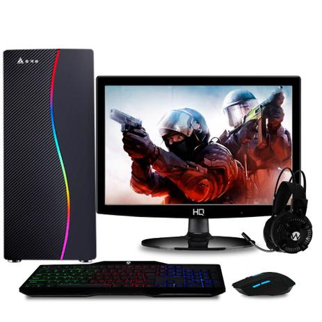 Computador Gamer Completo com Monitor LED Intel Core i3 8GB HD 500GB (Nvidia Geforce GT) Kit gamer com mousepad EasyPC Light Menor preço em Computador Gamer Completo com Monitor LED Intel Core i3 8GB HD 500GB (Nvidia Geforce GT) Kit gamer com mousepad EasyPC Light