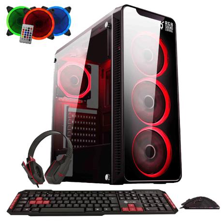 Computador Gamer FirstBlood AMD A10 9700 4-Core 3.8Ghz (Radeon R7) 8GB DDR4 3TB HDMI Áudio HD 7.1 EasyPC Menor preço em Computador Gamer FirstBlood AMD A10 9700 4-Core 3.8Ghz (Radeon R7) 8GB DDR4 3TB HDMI Áudio HD 7.1 EasyPC