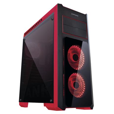 Computador Gamer Ugle Hellriegel i3-8100 8GB DDR4 HD 1TB GTX 1060 Preto E Vermelho Menor preço em Computador Gamer Ugle Hellriegel i3-8100 8GB DDR4 HD 1TB GTX 1060 Preto E Vermelho