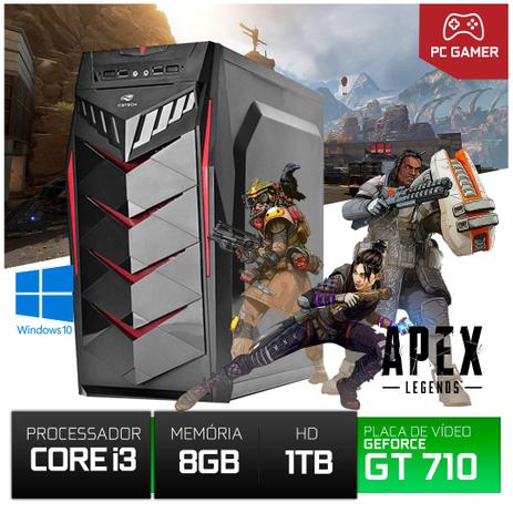 Computador Gamer YessTech X Core i3 1TB 8GB RAM GT710 2GB Menor preço em Computador Gamer YessTech X Core i3 1TB 8GB RAM GT710 2GB