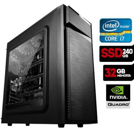 Computador Gráfico Intel Core i7, 32GB Ram, SSD 240GB, HD 1TB, Quadro M2000, Windows 10 - Alfatec Menor preço em Computador Gráfico Intel Core i7, 32GB Ram, SSD 240GB, HD 1TB, Quadro M2000, Windows 10 - Alfatec