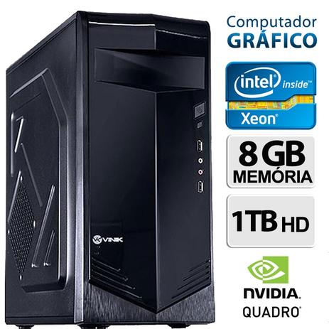 Computador Gráfico Workstation Intel Xeon, 8GB Ram, HD 1TB, Nvidia Quadro - Alfatec Menor preço em Computador Gráfico Workstation Intel Xeon, 8GB Ram, HD 1TB, Nvidia Quadro - Alfatec
