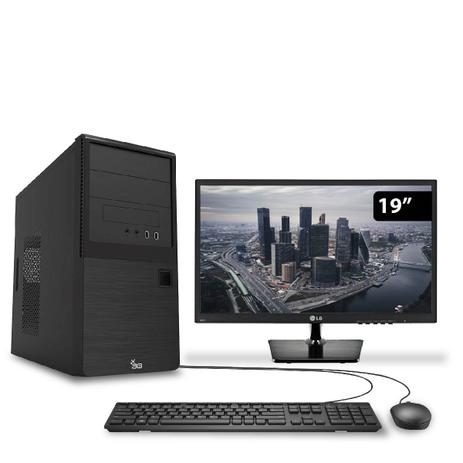 Computador HomeOffice Intel Core i5 7ª Geração 7400 8GB 1TB com Monitor 19.5 LG e programas de escritório inclusos 3green Menor preço em Computador HomeOffice Intel Core i5 7ª Geração 7400 8GB 1TB com Monitor 19.5 LG e programas de escritório inclusos 3green
