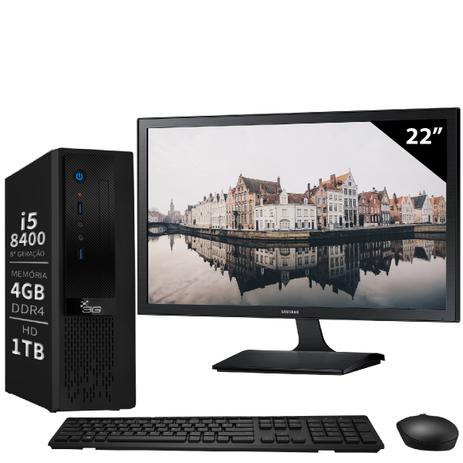 Computador Intel Core i5 8400 4GB DDR4 1TB Wifi LED 22 Samsung LS22E310 Windows 10 Home 3Green é boa?