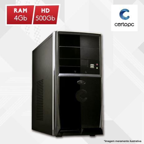 Computador Intel Dual Core 2.41GHz 4GB HD 500GB Certo PC Fit 1001 é boa?