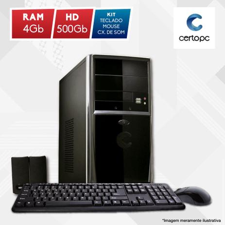 Computador Intel Dual Core 2.41GHz 4GB HD 500GB Certo PC Fit 1003 Menor preço em Computador Intel Dual Core 2.41GHz 4GB HD 500GB Certo PC Fit 1003
