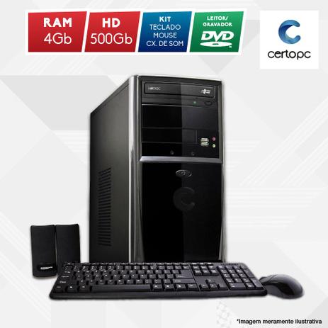 Computador Intel Dual Core 2.41GHz 4GB HD 500GB DVD Certo PC Fit 1004 é boa?
