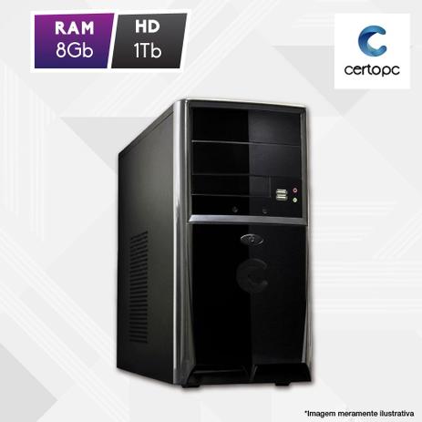 Computador Intel Dual Core 2.41GHz 8GB HD 1TB Certo PC Fit 1073 é boa?