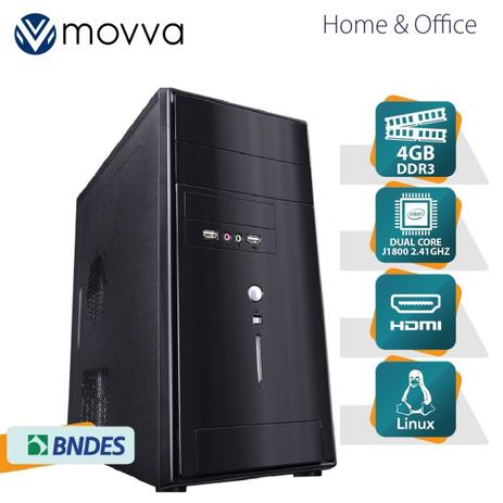 Menor preço em Computador Lite Intel Dual Core J1800 2.41ghz Memória 4gb Sem Hd Hdmi/Vga Fonte 200w - Mvlij18004 - Movva
