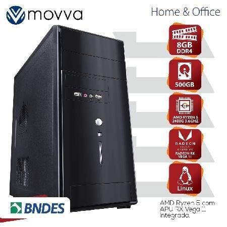 Computador Lithium AMD RYZEN 5 2400G 3.6GHZ Memoria 8GB HD 500GB HDMI/VGA/DVI-D Linux Fonte 200W - MVLIR5A3205008 - Movva Menor preço em Computador Lithium AMD RYZEN 5 2400G 3.6GHZ Memoria 8GB HD 500GB HDMI/VGA/DVI-D Linux Fonte 200W - MVLIR5A3205008 - Movva