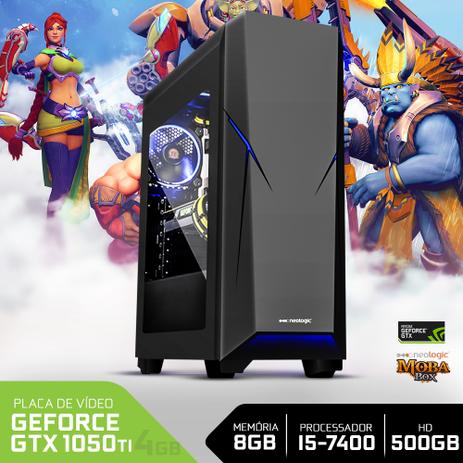Computador Neologic Gamer Moba Box Intel i5-7400 7ª Geração Gtx 1050ti, 8GB 500GB,Win 7- NLI68169 é boa?