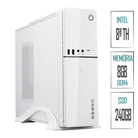 Computador PC Intel 8ª Geração 8GB DDR4 SSD 240GB (Placa de vídeo Intel UHD 610) HDMI Full HD Skill SlimPC Menor preço em Computador PC Intel 8ª Geração 8GB DDR4 SSD 240GB (Placa de vídeo Intel UHD 610) HDMI Full HD Skill SlimPC