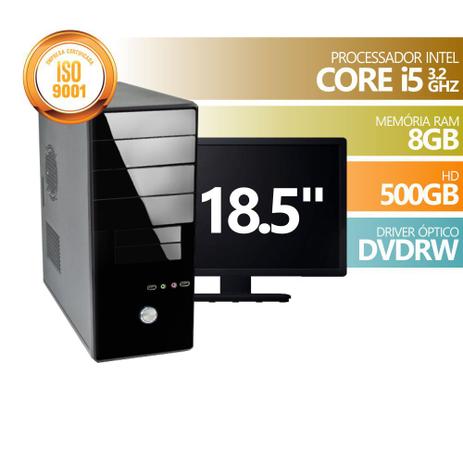 Computador Premium Brazil I5 8gb 500Gb DvdRW Mon18.5 - Wisecase Menor preço em Computador Premium Brazil I5 8gb 500Gb DvdRW Mon18.5 - Wisecase