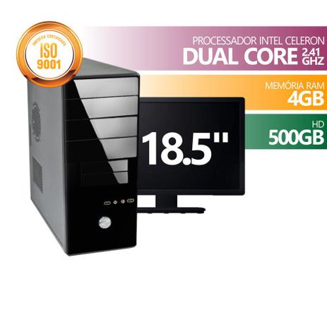 Computador Premium Celeron DC2500 4gb 500gb Mon18.5 - Intel Menor preço em Computador Premium Celeron DC2500 4gb 500gb Mon18.5 - Intel