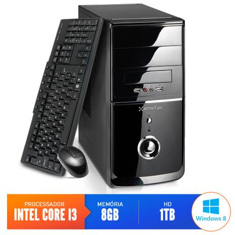 Computador Smart Pc 80192 Intel Core i3 (8GB HD 1TB) Windows 8 é ruim? Computador Smart Pc 80192 Intel Core i3 (8GB HD 1TB) Windows 8 é boa?