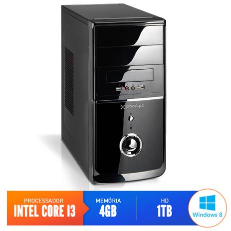 Computador Smart Pc 80204 Intel Core i3 (4GB HD 1TB) Windows 8 Menor preço em Computador Smart Pc 80204 Intel Core i3 (4GB HD 1TB) Windows 8