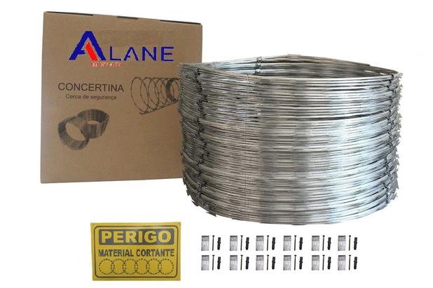 Concertina 45cm Cerca Dupla 10 Metros - Alane Metais Menor preço em Concertina 45cm Cerca Dupla 10 Metros - Alane Metais