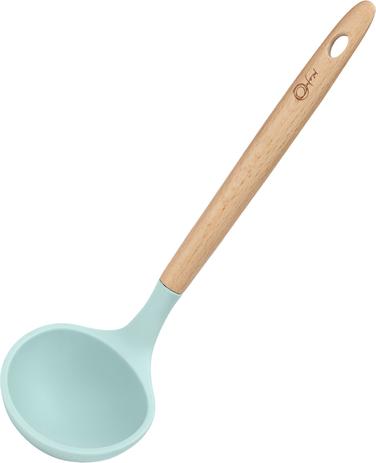 Concha Em Silicone C/ Cabo De Madeira - Water Blue - Oxford Menor preço em Concha Em Silicone C/ Cabo De Madeira - Water Blue - Oxford