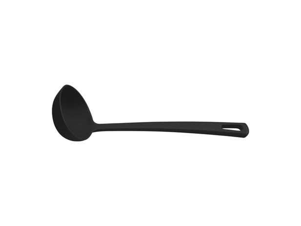 Concha para panqueca e molho utilita preto concha de nylon tramontina Menor preço em Concha para panqueca e molho utilita preto concha de nylon tramontina