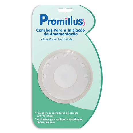 Conchas para Iniciação da Amamentação - Base Macia - Furo Grande - Promillus Menor preço em Conchas para Iniciação da Amamentação - Base Macia - Furo Grande - Promillus