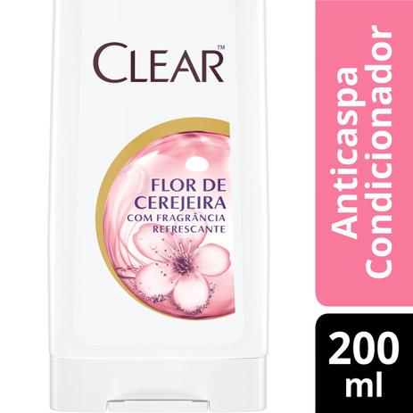 Condicionador Anti-Caspa Clear Flor de Cerejeira - 200ml Menor preço em Condicionador Anti-Caspa Clear Flor de Cerejeira - 200ml