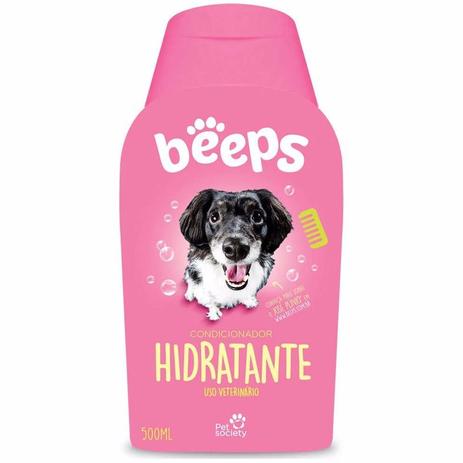 Condicionador Beeps Hidratante Pet Society 500ml Menor preço em Condicionador Beeps Hidratante Pet Society 500ml