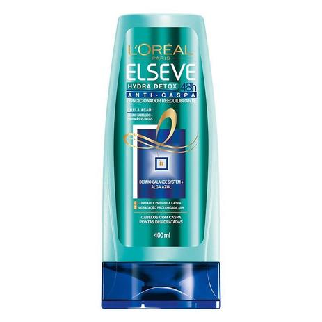 Condicionador Elseve Hydra Detox Anti-Caspa 400ml Menor preço em Condicionador Elseve Hydra Detox Anti-Caspa 400ml