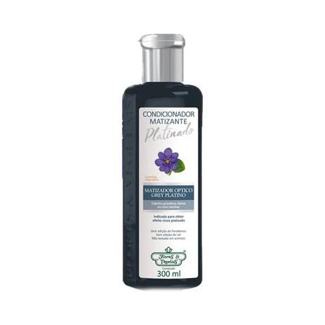 Condicionador Flores e Vegetais 300ml Matizante Platinado Menor preço em Condicionador Flores e Vegetais 300ml Matizante Platinado