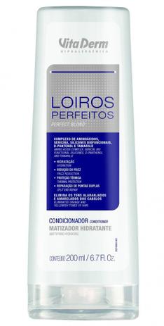 Condicionador Matizador Hidratante Loiros Perfeitos Vita Derm 200 ml Menor preço em Condicionador Matizador Hidratante Loiros Perfeitos Vita Derm 200 ml