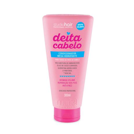Condicionador Mega Hidratante Deita Cabelo Studio Hair 300ml - Muriel Menor preço em Condicionador Mega Hidratante Deita Cabelo Studio Hair 300ml - Muriel