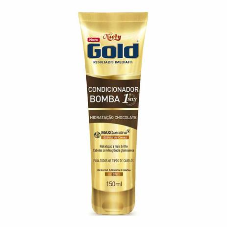 Condicionador Niely Gold Bomba Chocolate 1min 10ml Menor preço em Condicionador Niely Gold Bomba Chocolate 1min 10ml